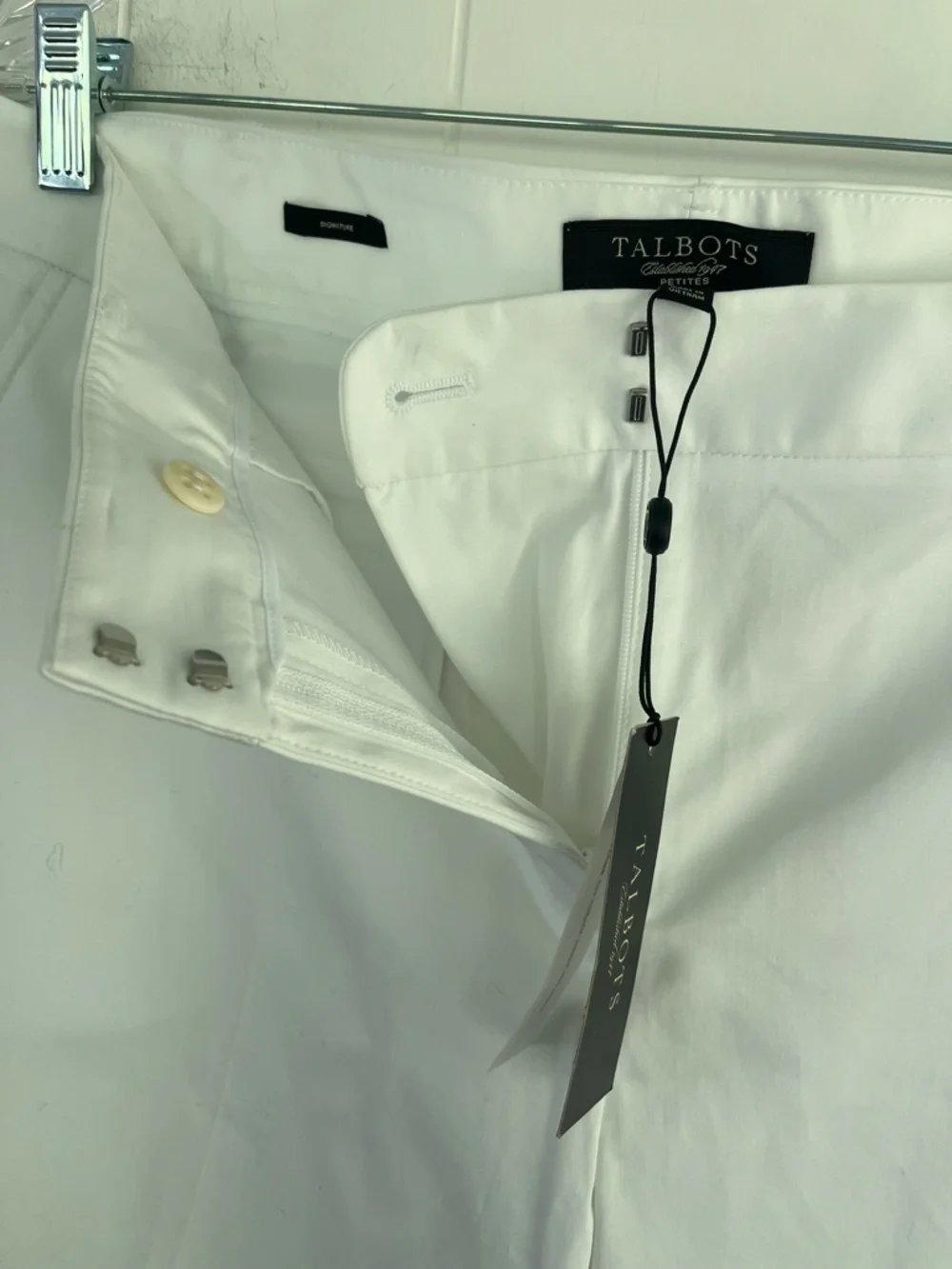NWT Talbots Petites  SIGNATURE White Women's Pants Trousers Size 16 P - Picture 4 of 15